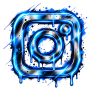 Logotipo de Instagram graffiti neónLEBeta